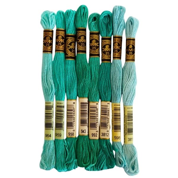 Embroidery Thread - Seafoam Dreams - Aqua Green Collection