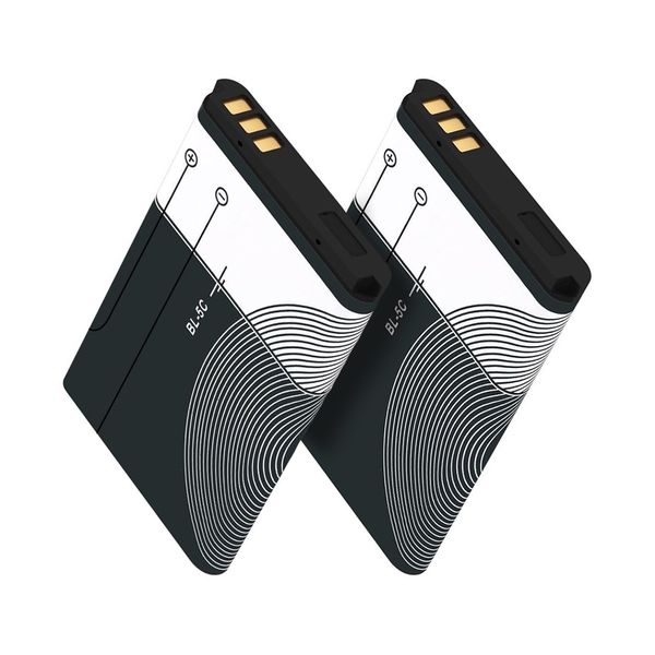 BL-5C Rechargeable 1020mAh Lithium-Liion Battery (Pack of 2)