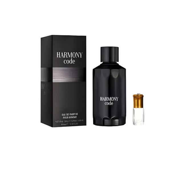 Harmony Code Pour Homme by Fragrance World - 100ml + Perfume Oil