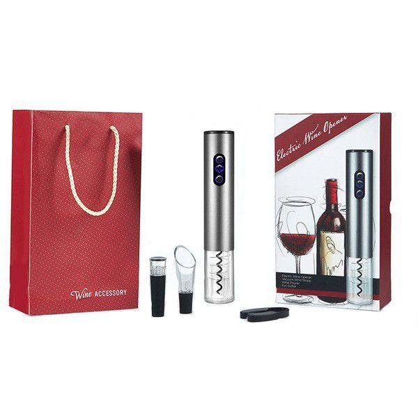 Electric Stainless Steel Wine Opener Set