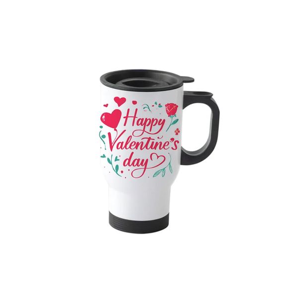 Happy Valentine's Day Coffee Tea Hot Chocolate Travel Mug Cup