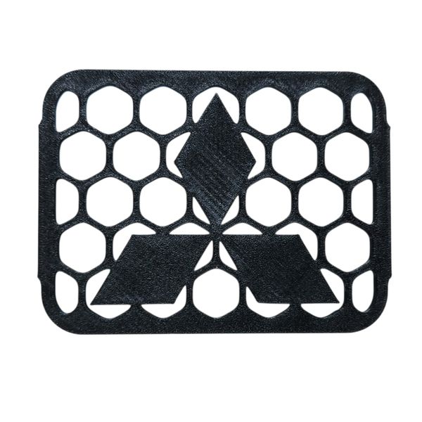 Mitsubishi Logo Snorkel Head Intake Grille Compatible on Air Ram Head