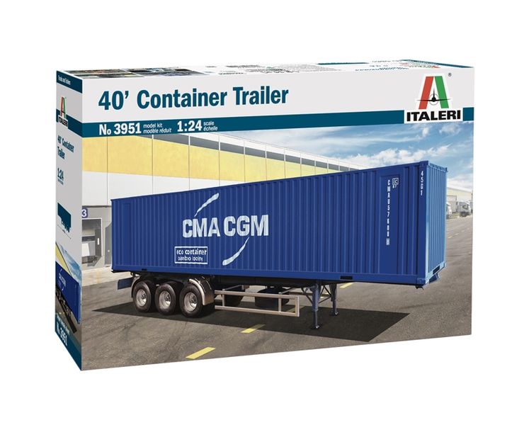 Italeri 1/24 40' Container Trailer Plastic Model Kit