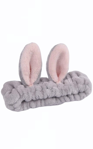 Grey Rabbit Makeup Headband