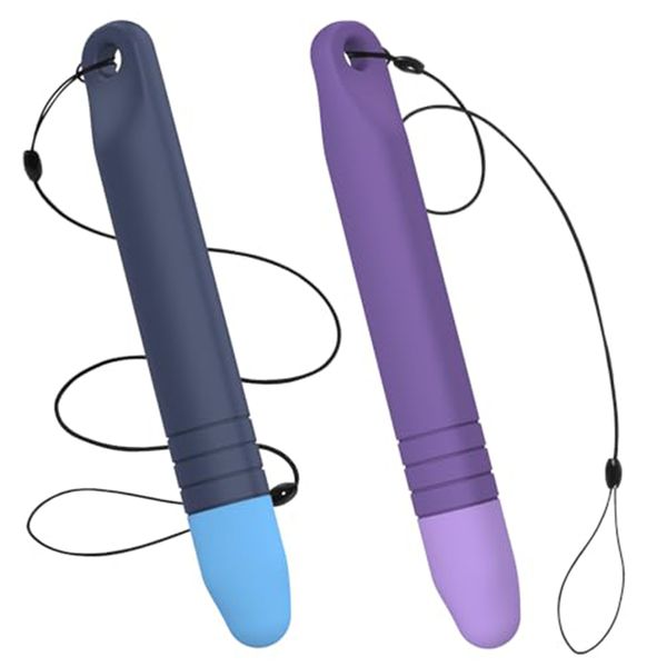 Kids' Soft Silicone Stylus For Touchscreen Devices With Tether - 2-Pack