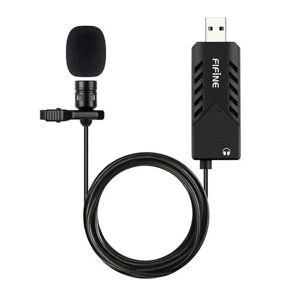Fifine K053 Clip-On Uni-Directional Cardioid USB Condenser Microphone