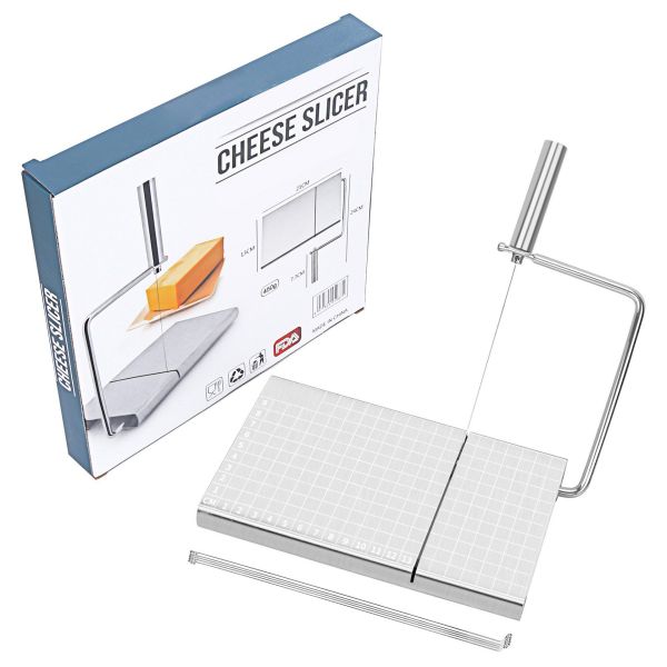 Stainless Steel Multi-Purpose Cheese Knife with Scale for Slicing