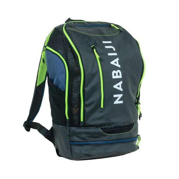 Nabaiji Swimming Backpack 27 Litres 900 - Black Yellow
