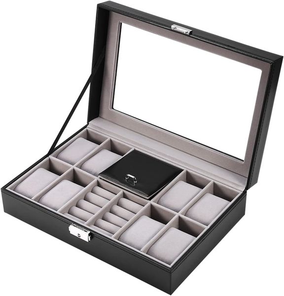 PU Leather Watch &amp; Jewelry Storage Box