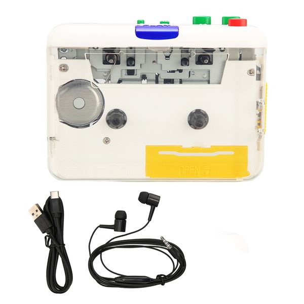 USB Cassette to MP3 Converter Plug and Play Portable Tape Player