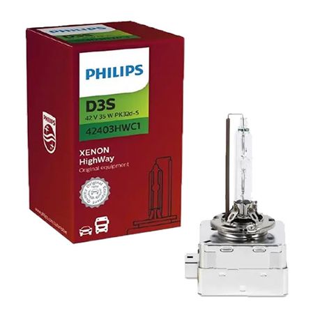 Philips D3S Xenon HID Headlight Replacement Bulbs 35W, XenStart