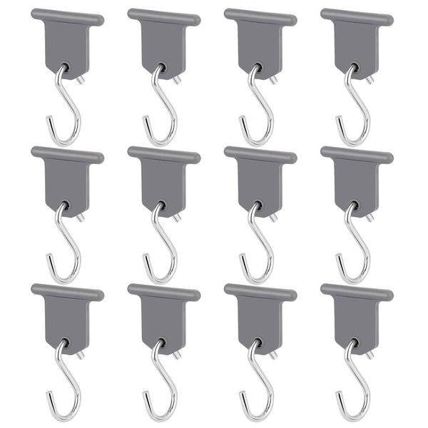 Decor Camping Awning S-Shaped Light Hook Hangers Set of 12 - 4cm