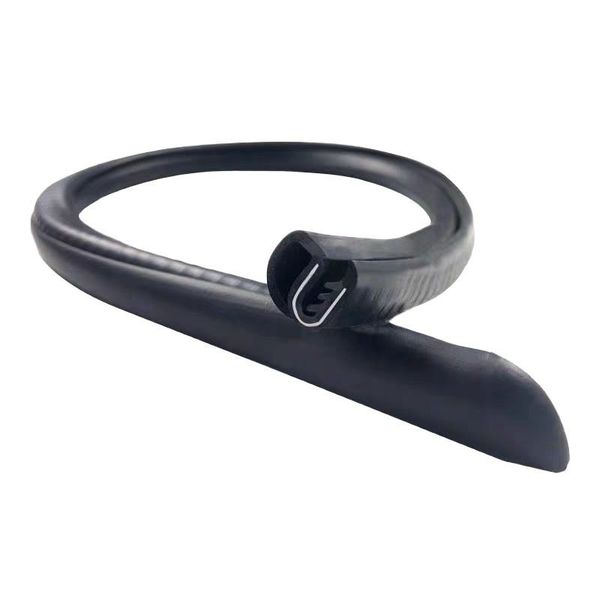 2x 80cm Car Door Sealing Strips - Rubber Trim for Wind Noise &amp; Dust