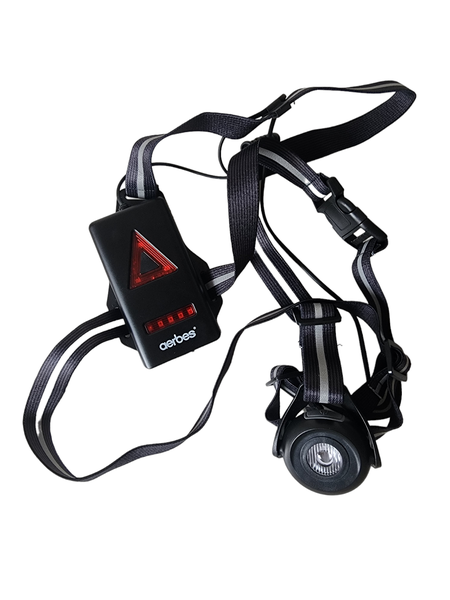 Outdoor Night Running Safety LED Chest Light &amp; Back Warning Light Aerbes