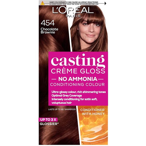 LOreal Casting Creme Gloss Hair Colour Dye 454 Chocolate Brownie