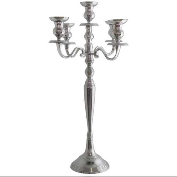 Silver Metal Candle Holder 70cm