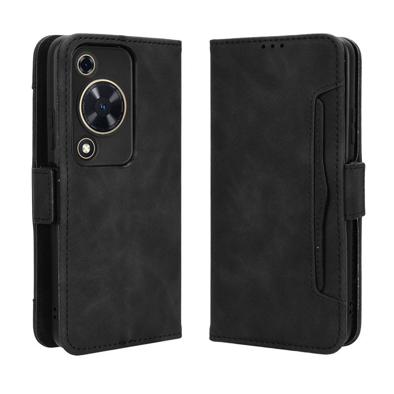 Multi Card Groove Leather Cover Compatible With Huawei Nova Y72s