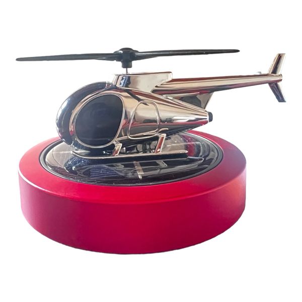 Solar Powered Car Air Freshener / Aromatherapy - Helicopter