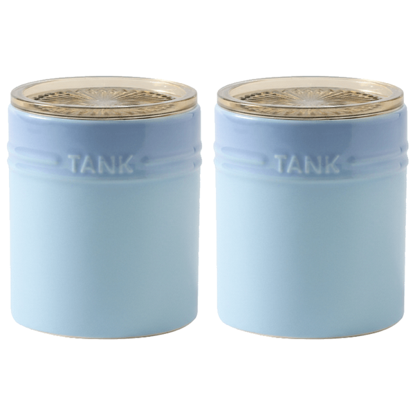 2 Pack Ceramic Sealed Jar - Blue