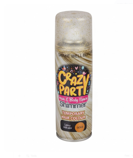 Crazy Party - Temporary Glitter Hair Spray x 2