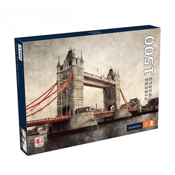 1500 Pieces Of Family Game Tower Bridge Jigsaw Puzzle Toy