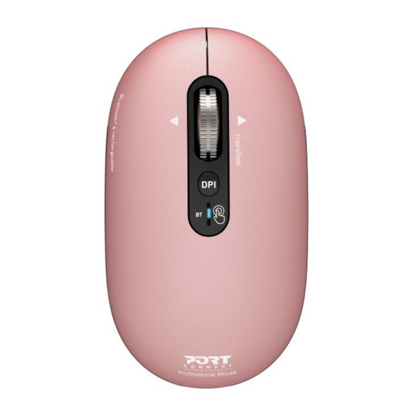 Port Connect PURE MAC Rechargeable Wireless &amp; Bluetooth Mouse - Copper Rose