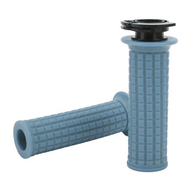 Motorcycle Throttle Grips Silicone GY6 50cc-150cc Blue 22mm