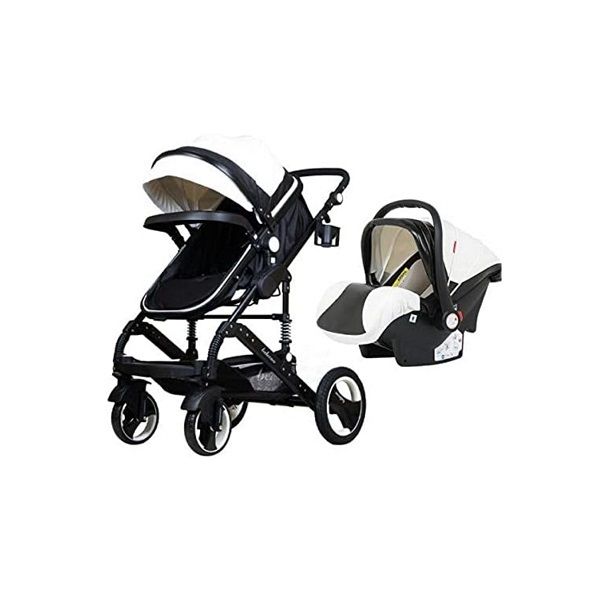 Belecoo Travel System Stroller Set-Black and White