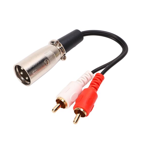 XLR-RCA - 15cm stereo adapter
