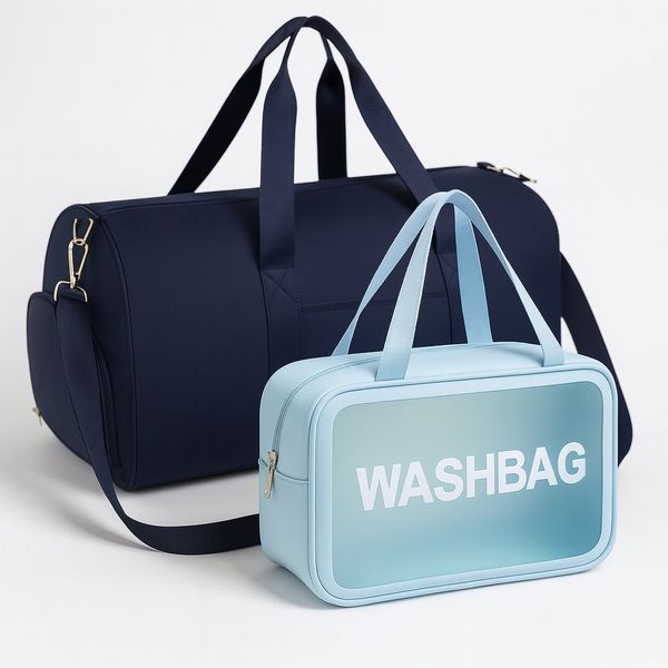 Oxford Fashion Travel Gym Duffel Bag With XXL Vanity Case