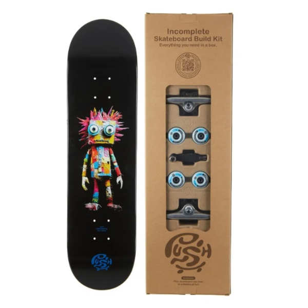 Push IN-Complete Skateboard - Rag Doll - Black - 8.0