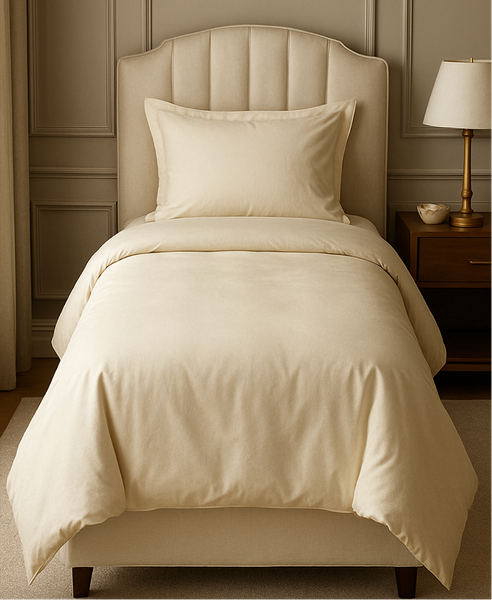 Vickyd Duvet Cover Set Wrinkle Resistant Cream B image