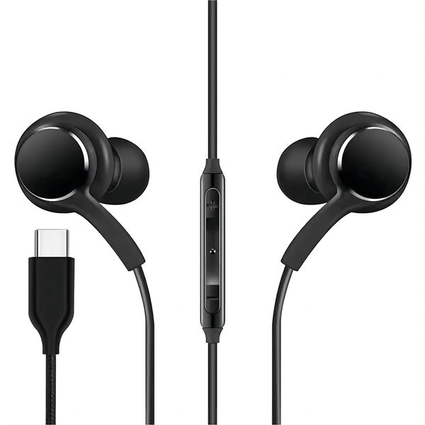 AKG Earbuds 3.5mm/Type-C Compatible with Samsung S24-S22 Ultra