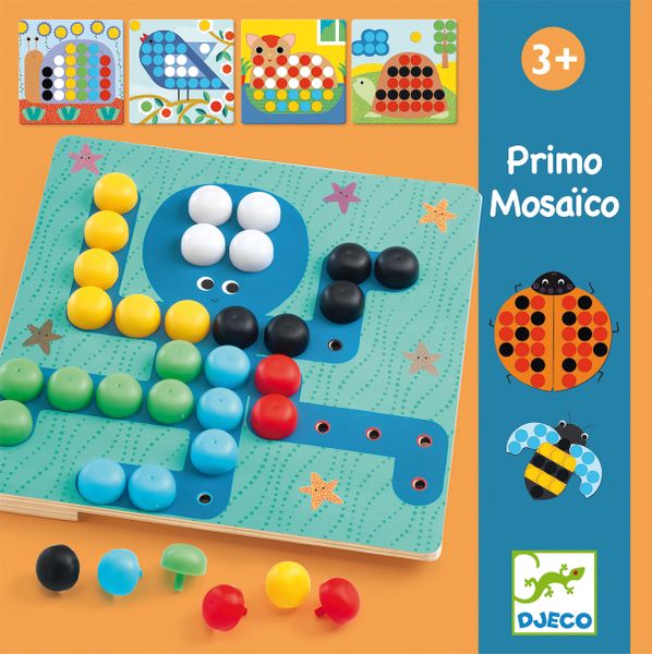 Djeco Peg Board Game - Mosaico Primo