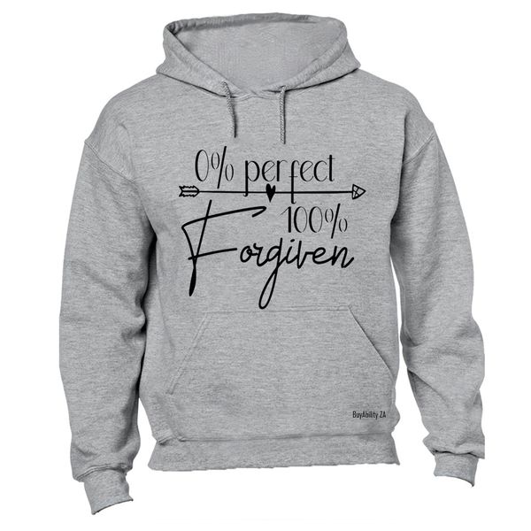 0% Perfect - 100% Forgiven Mens Hoodie