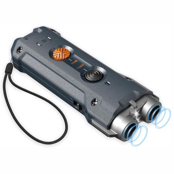 Handheld Ultrasonic Anti Barking Device With Torch For Training Dogs