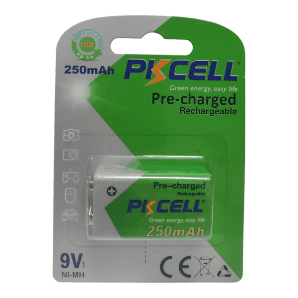 PKCell 9V 250mAh -1B 9V R Battery Ni-MH