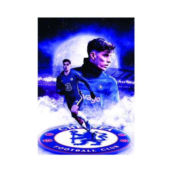 Kai Havertz Chelsea Abstract - A1 Poster