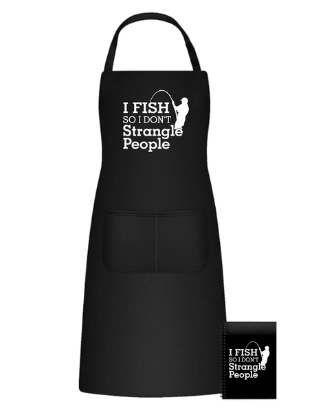 Fishing Camping Fun Kitchen Braai Apron - People