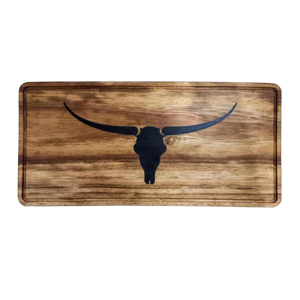Long-horn Wooden Serving or Cutting Board
