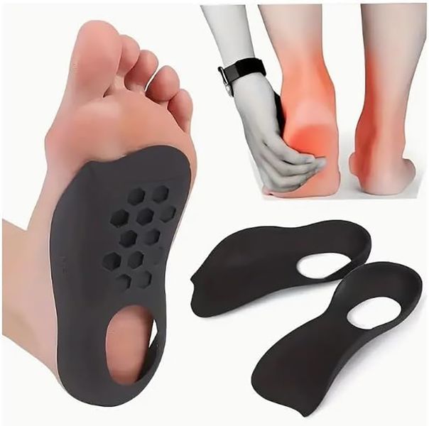 Orthotic Arch Support Insoles Flat Feet Overpronation &amp; Plantar Fasciity L