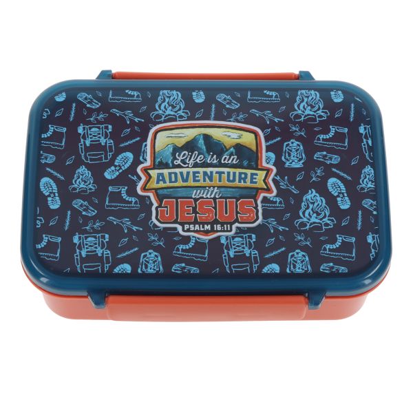 Lunch Box - Life Is an Adventure with Jesus, Plastic