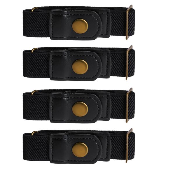 4 Pick Invisible Side Belt No Buckle Belt Women and Men,Adjustable Belts