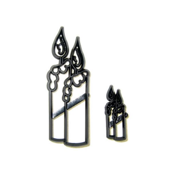 Patchwork Cutters CANDLES - Christmas Holiday Sugarcraft Cake Decorating