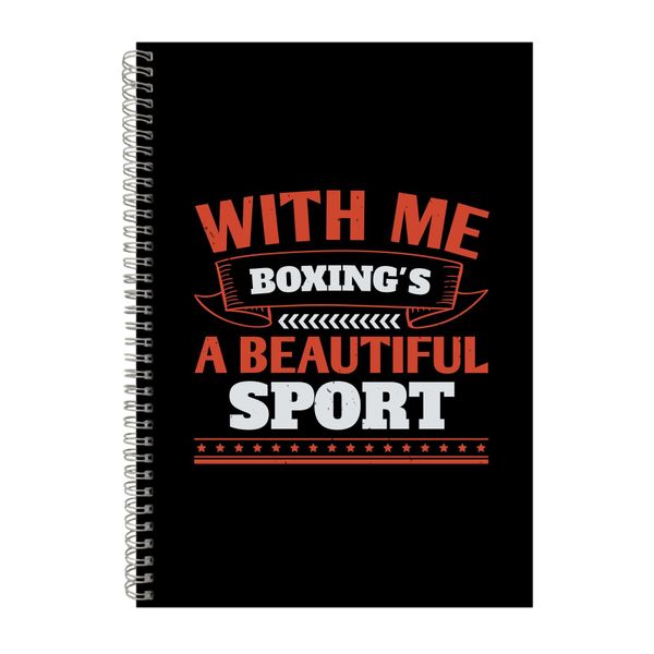 Boxing_s A Beautiful Sport Notebook Boxer Gift Idea A4 Notepad 156