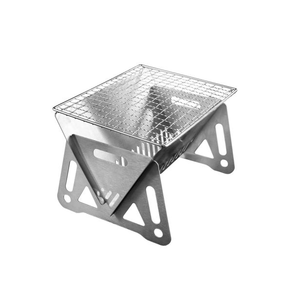 Outdoor Mini Card BBQ Grill Detachable Portable Barbecue Rack
