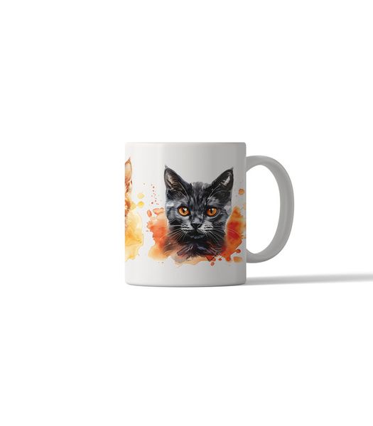 Cat Portrait 11oz DSG396 Printed Coffee Mug Gift