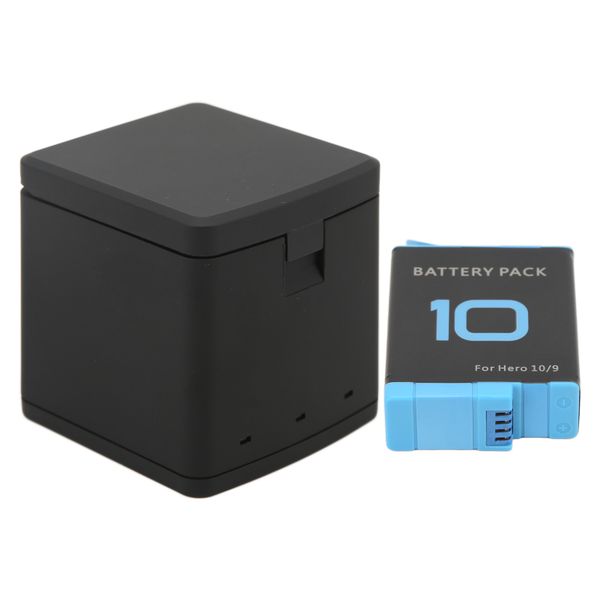 2-in-1 Triple Charger Box Compatible With Hero 9/10