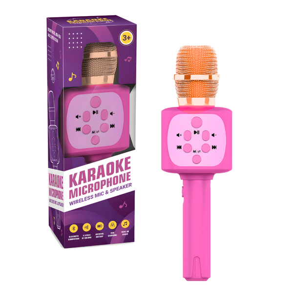 Kids Bluetooth Karaoke Microphone with Speaker- Toys for Kids