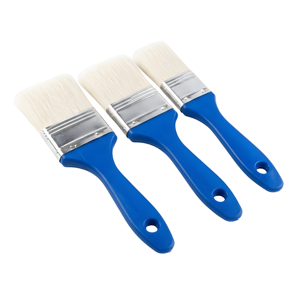 3-Pieces Pro Art Flat Paint Brushes for Acrylic &amp; Oil Paint